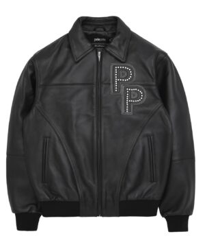 4Batz Pelle Pelle leather jacket in stone black showcasing high-quality leather and standout contemporary styling
