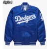 90s los angeles dodgers full snap jacket