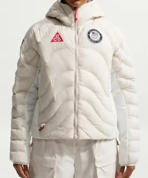 ACG x Team USA women’s Therma-FIT ADV jacket featuring premium performance fabric, lightweight insulation, and athletic streetwear style