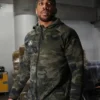 Anthony Joshua camo jacket featuring modern camouflage design, premium fabric, and rugged sports-inspired outerwear style