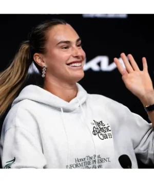 Aryna Sabalenka 2026 Australian Open hoodie featuring premium fabric, comfortable fit, and official tennis fanwear style