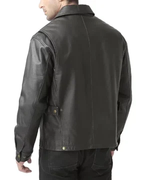 Beyond The Gates 2025 signature leather zip jacket showcasing classic silhouette, high-quality leather, and standout streetwear aesthetics