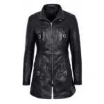 Black Falcon Trench Coat
