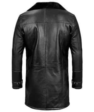 Rogue black faux shearling coat with cozy interior, structured fit, and contemporary streetwear appeal