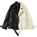 Black & White Biker Jacket