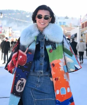 Bronwyn Newport inspired Sundance 2026 coat celebrity winter fashion
