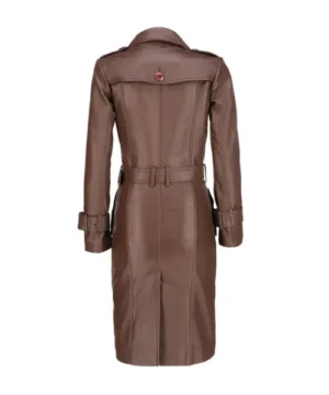 Brown Astral long trench coat designed for formal and casual wear with high-quality stitching and refined silhouette