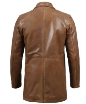 Winchester brown coat with tailored fit, elegant lapels, and timeless fashion appeal