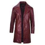 Bryson Maroon Aegis Trench Coat