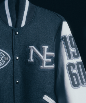 Robert Kraft Patriots varsity jacket designed for playoff fans, combining high-quality materials with classic NFL team styling