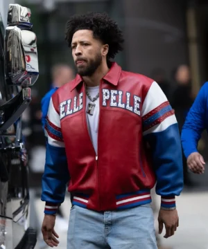 Cade Cunningham Arches Soda Club Pelle Pelle jacket featuring premium leather, bold streetwear design, and basketball-inspired style