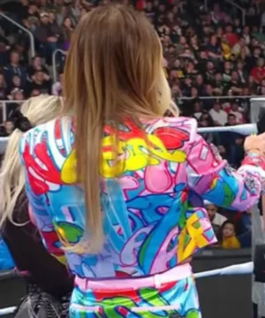 Stylish SmackDown cropped jacket inspired by Charlotte Flair’s iconic wrestling look