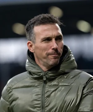 Karlsruher SC jacket by Christian Eichner with sleek silhouette, team branding, and contemporary fan apparel appeal