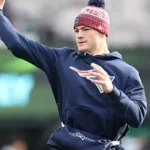 Drake Maye New England Patriots Sideline Hoodie