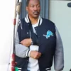Eddie Murphy Beverly Hills Cop 4 Detroit Lions jacket featuring classic NFL team styling, premium materials, and iconic movie-inspired outerwear
