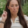 Joanna Gaines striped polo top from Fixer Upper Colorado Mountain House S01 collection