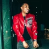 G Herbo Chi Town red Pelle Pelle jacket featuring premium leather, bold streetwear design, and hip-hop fashion appeal