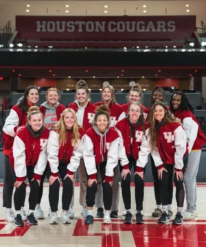 University of Houston Cougars varsity jacket classic athletic outerwear