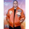 Jared Abrahamson Venom World Premiere Pelle Pelle jacket featuring premium leather, bold design, and celebrity red carpet style