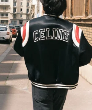 Kim Tae-Hyung inspired Celine black bomber jacket for men streetwear fashion