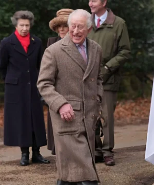 King Charles III inspired church coat elegant ceremonial outerwear