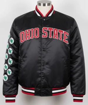 Alternative view of Lebron James Ohio State Buckeyes Satin Jacket