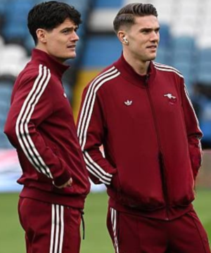 Leeds United Arsenal football jacket designed for fans, combining modern streetwear aesthetics with classic club rivalry style