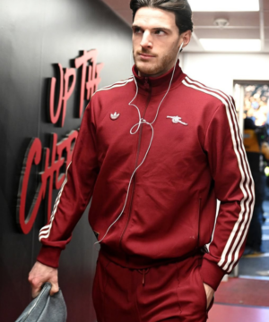 Leeds United vs Arsenal Premier League jacket featuring premium fabric, football-inspired design, and matchday fanwear style