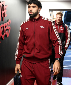 Premier League jacket from Leeds United vs Arsenal matchup with sleek fit, durable stitching, and sporty outerwear appeal