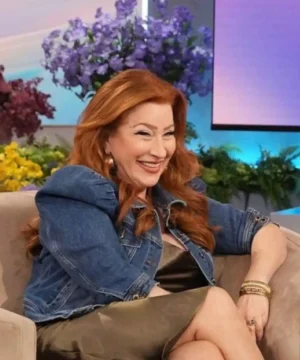 Jennifer Hudson Show season 4 inspired denim jacket worn by Lisa Ann Walter