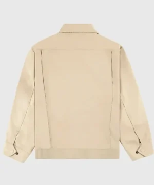 Marty Supreme signature Wally jacket showcasing high-quality material, versatile silhouette, and stylish workwear aesthetics