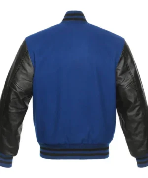 High-quality royal and black letterman jacket perfect for sporty and street style looks