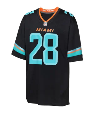 De’Von Achane Miami Dolphins Rivalries jersey official team style