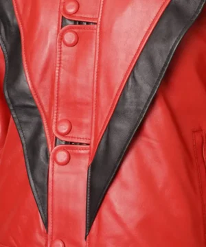 Thriller leather jacket inspired by Michael Jackson with classic silhouette, bold detailing, and timeless music memorabilia appeal