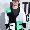 Nadiv Molcho color-block cardigan worn at the Is This Thing On? LA premiere event