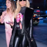 Paris Hilton NYC 2026 Black Trench Coat