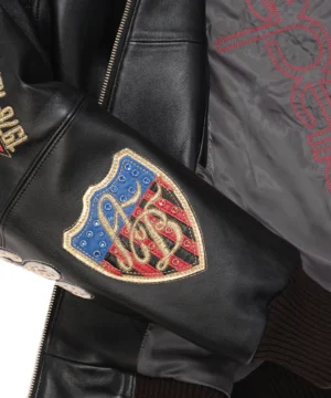 American Bruiser Pelle Pelle jacket worn by A$AP Rocky with standout detailing and luxury urban fashion appeal