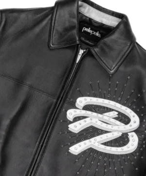 Pelle Pelle Greatest Of All Time jacket inspired by Rich the Kid combining classic leather craftsmanship with modern hip-hop fashion