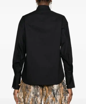 Real Housewives of Beverly Hills S15 signature button down shirt by Kyle Richards showcasing versatile design, high-quality fabric, and contemporary urban elegance