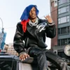 Rich the Kid Greatest Of All Time Pelle Pelle jacket featuring premium leather, bold streetwear design, and hip-hop fashion appeal