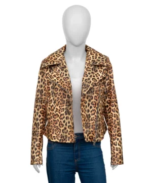 Paris Fashion Week printed jacket worn by Rita Ora stylish outerwear