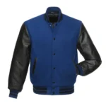 Royal Noir Varsity Jacket