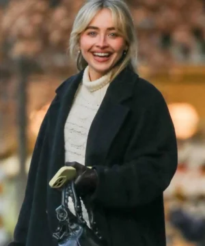 Sabrina Carpenter NYC long coat inspired by celebrity street style, premium tailored outerwear with elegant silhouette and urban fashion appeal
