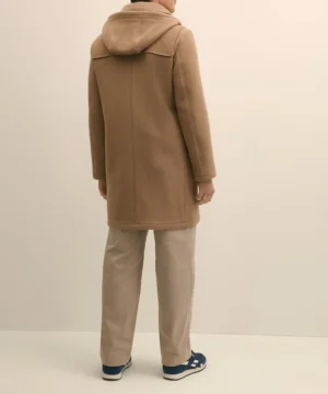 Saturday Night Live S51 signature tan coat by Mikey Day showcasing sophisticated design, versatile wear, and contemporary urban aesthetics