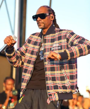 Snoop Dogg jacket from the 12th Annual TDE Christmas Concert Toy Drive event