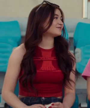 XO Kitty S02 Anna Cathcart red tank top featuring premium fabric, sleek design, and official TV show merchandise