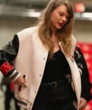 Taylor Swift inspired NFL Kansas City Chiefs varsity jacket