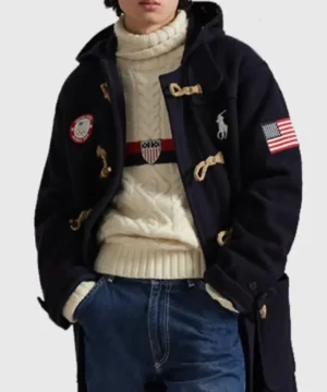 Team USA Flagbearer toggle coat official Olympic athlete outerwear