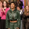 Teyana Taylor SNL S51 cropped jacket inspired Saturday Night Live outfit
