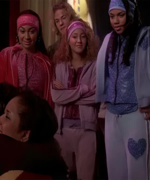 Cheetah Girls matching tracksuit with comfortable fit, vibrant colors, and contemporary casual streetwear style